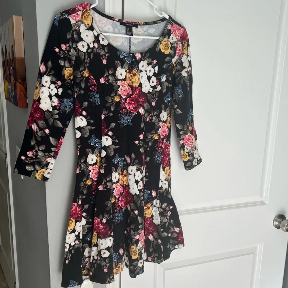 Bundle of medium and large dresses maxi midi junior size forever 21 mossimo - Picture 2 of 8